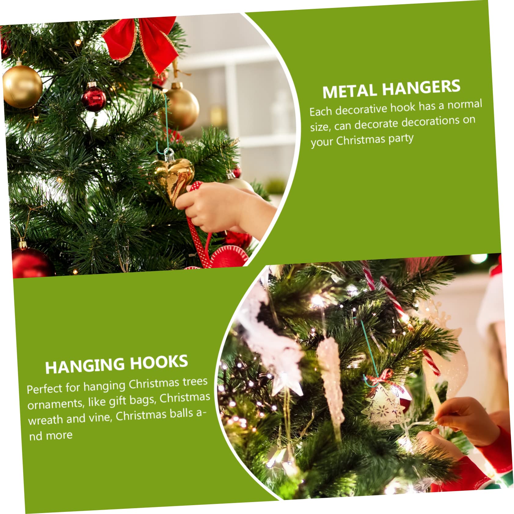 Amazon.co.jp: KITANDOVE クリスマスツリー吊り下げオーナメント 100個